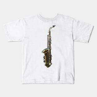 Digital art of a saxophone Kids T-Shirt